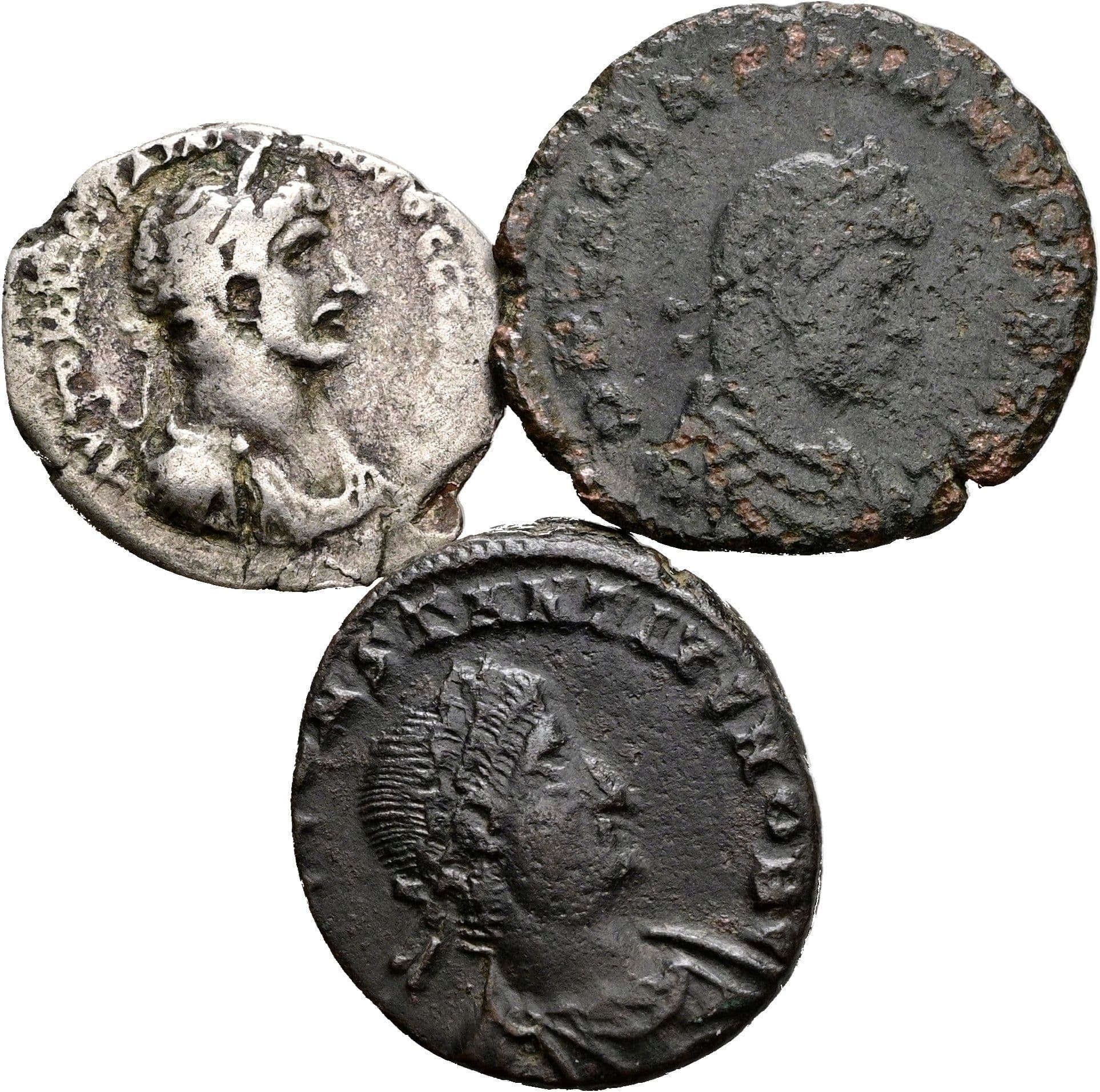 Lot Follis, Hemidrachme Caesarea, Bronze – Vorderseite