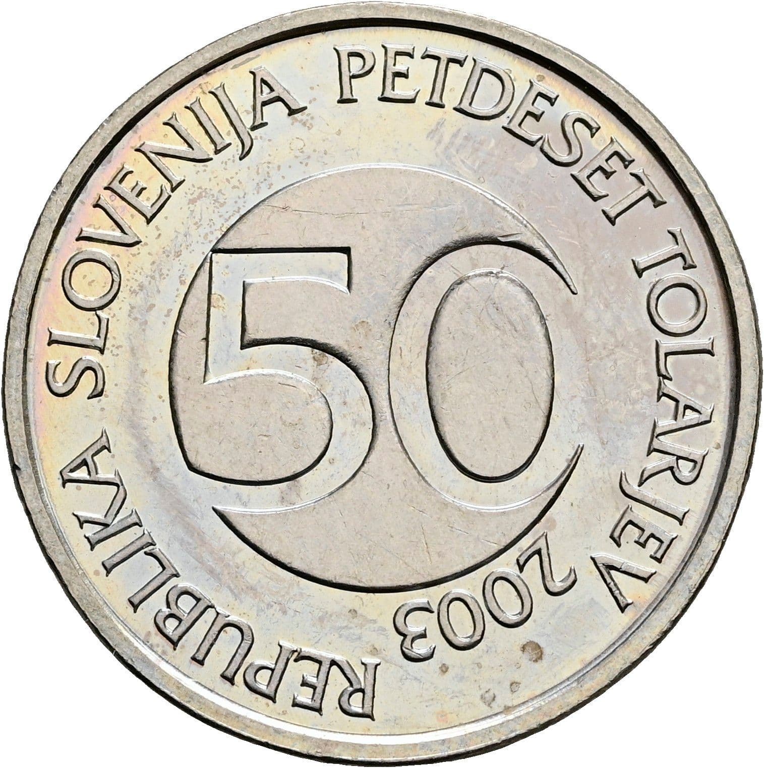 50 Tolarjev 2003 – Vorderseite