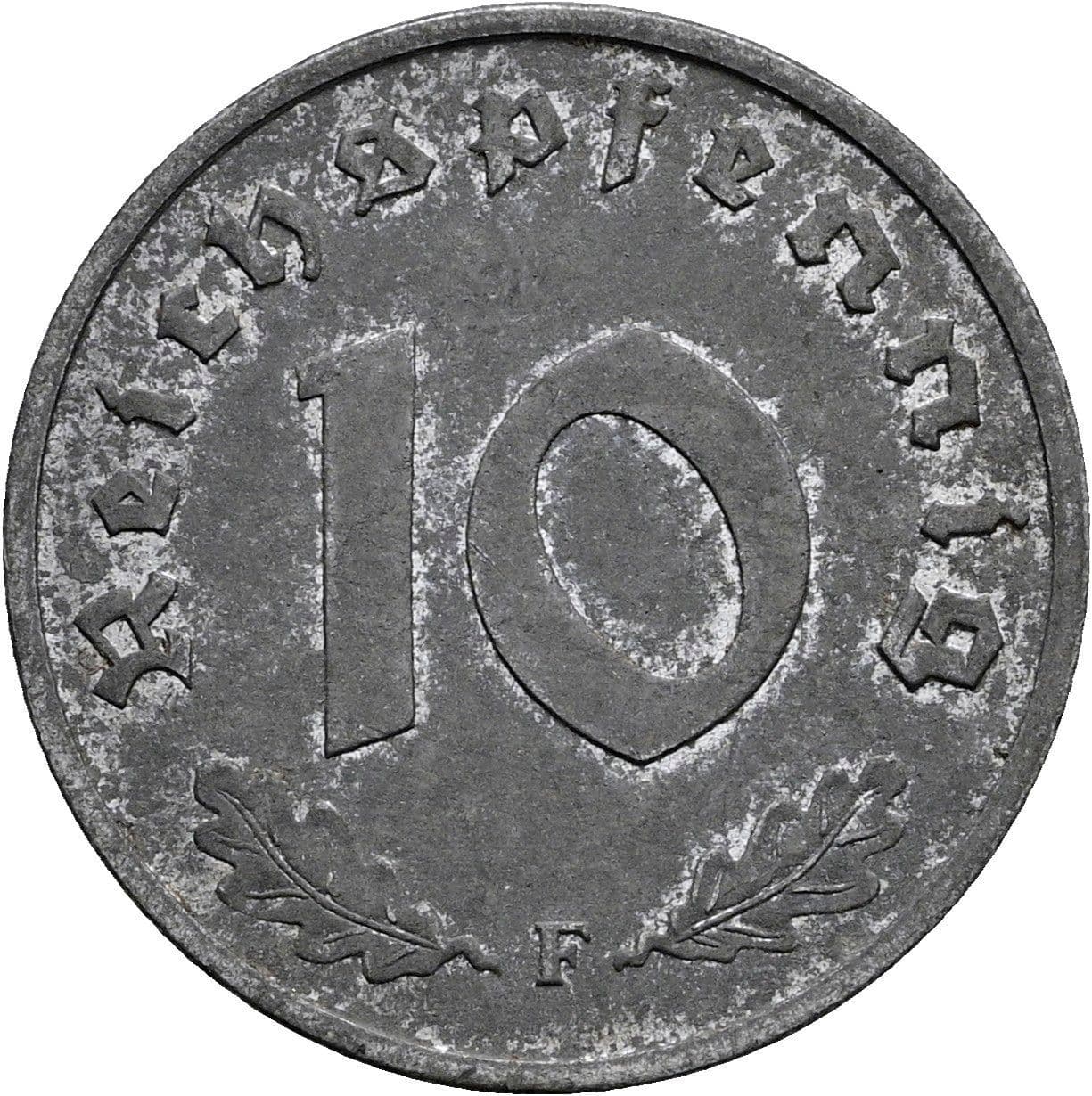 10 Reichspfennig 1948 F – Vorderseite