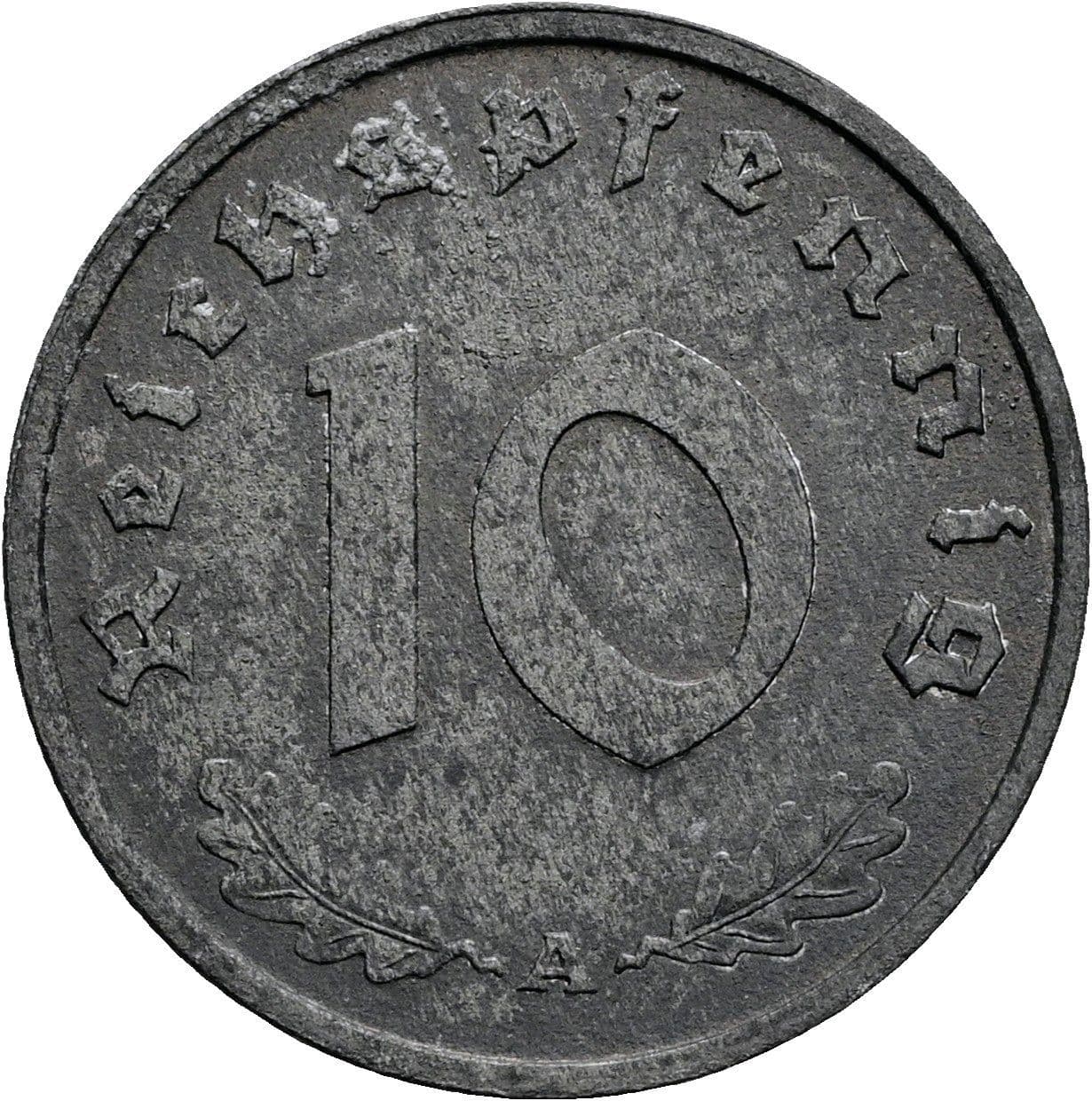 10 Reichspfennig 1948 A – Vorderseite