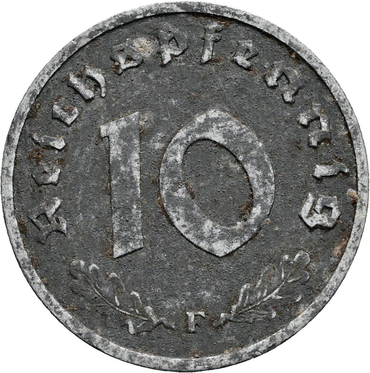10 Reichspfennig 1947 F – Vorderseite