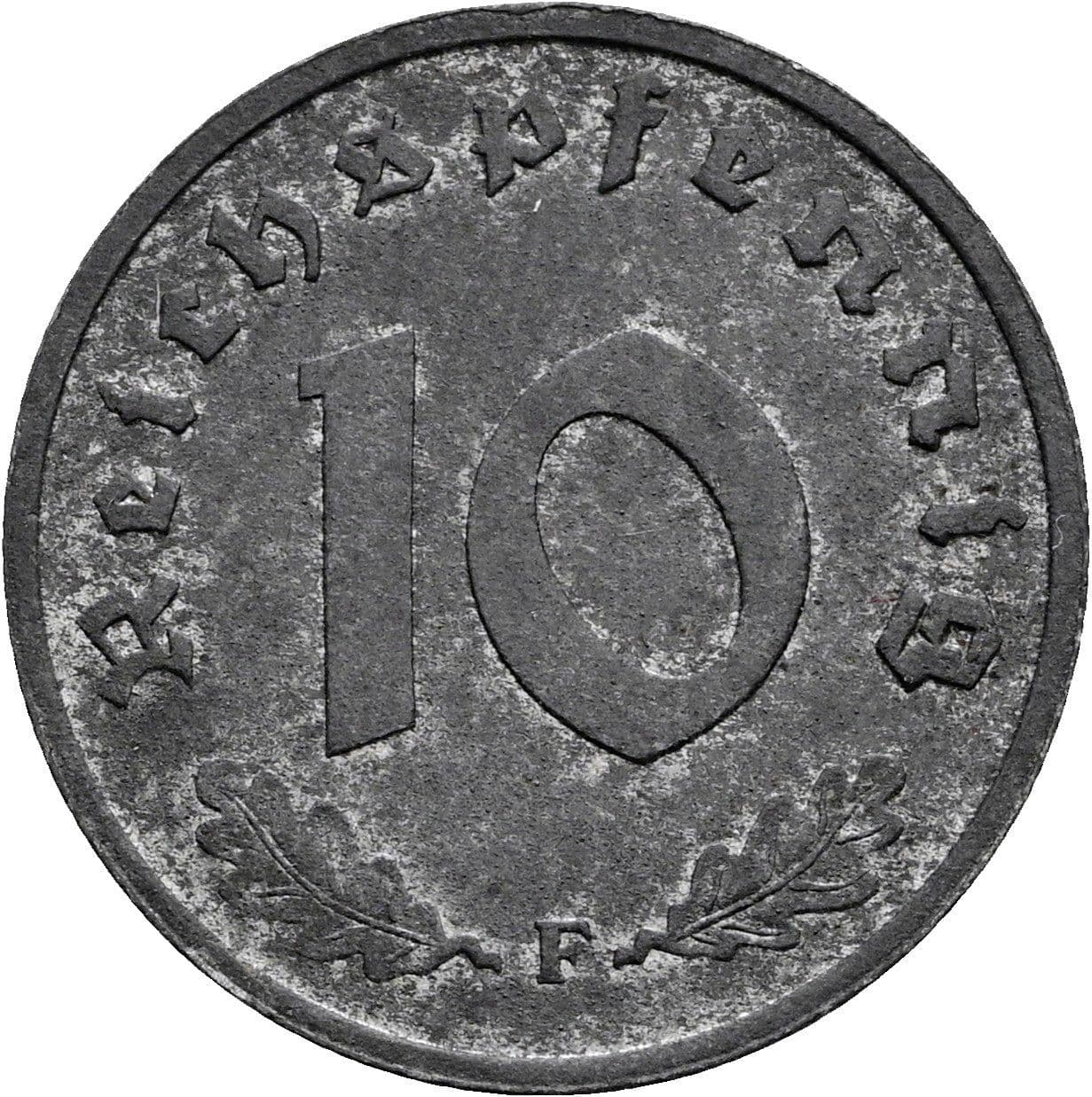 10 Reichspfennig 1947 F – Vorderseite