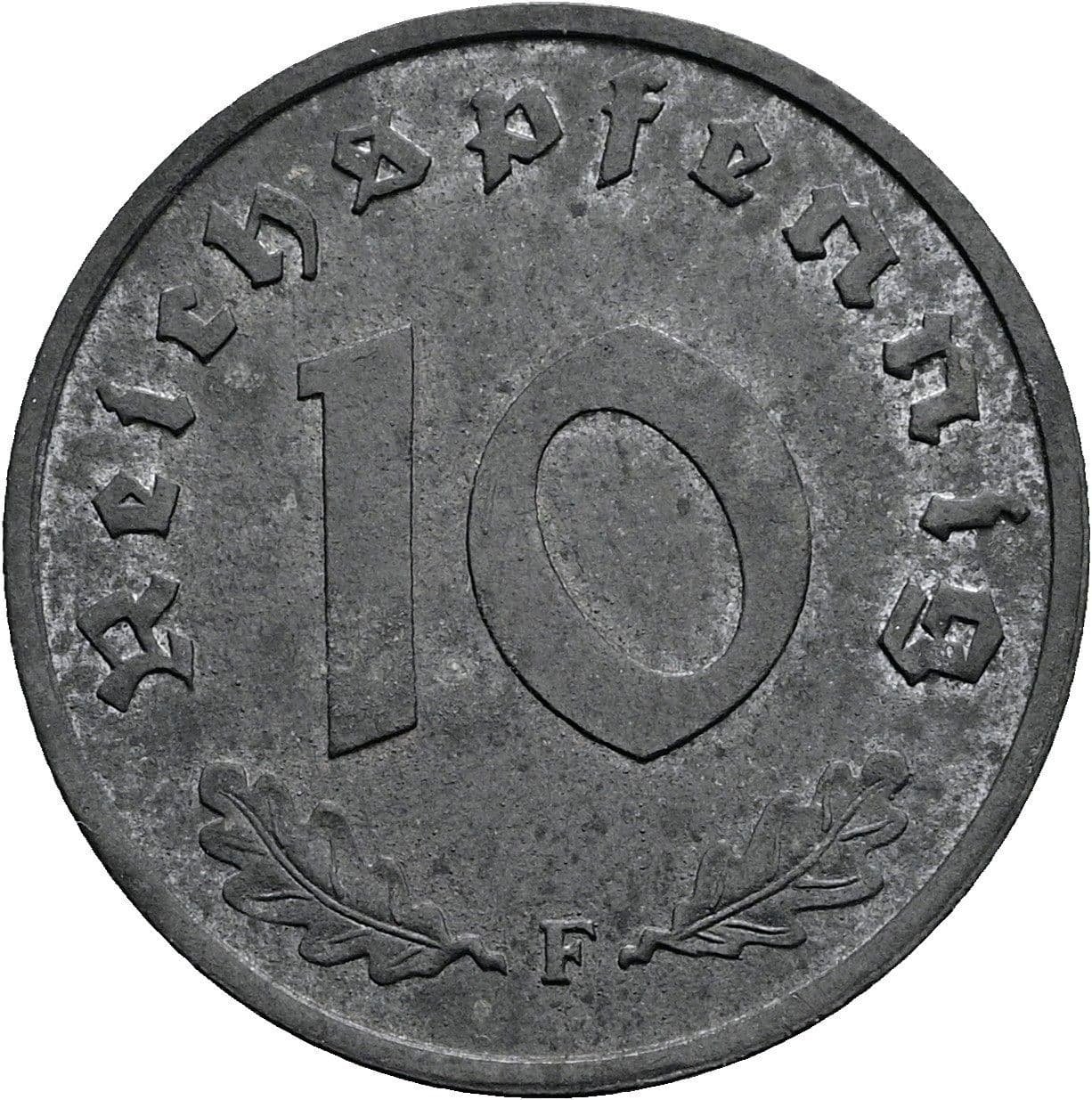 10 Reichspfennig 1948 F – Vorderseite