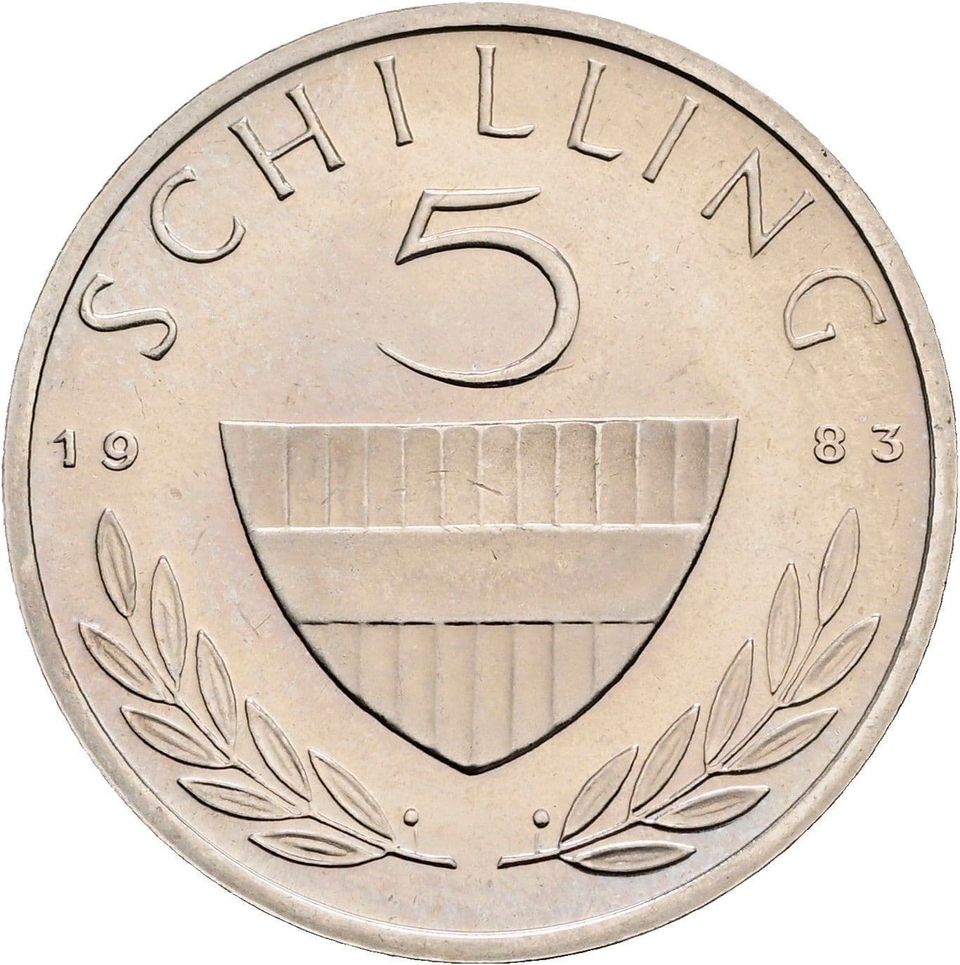 5 Schilling 1983 – Vorderseite