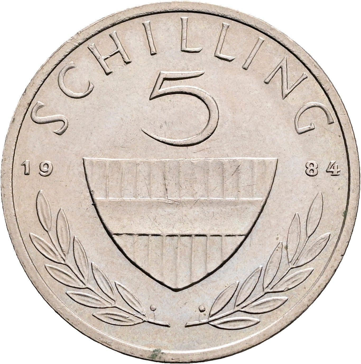 5 Schilling 1984 – Vorderseite