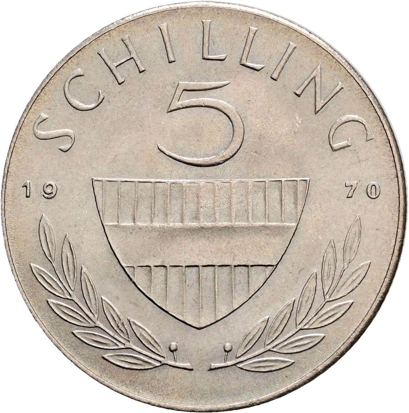 5 Schilling 1970 – Vorderseite