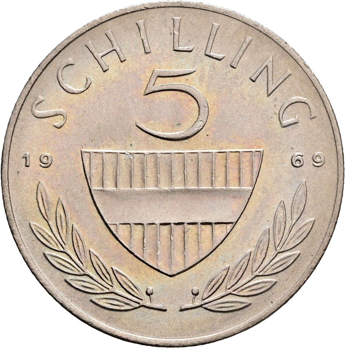 5 Schilling 1969 – Vorderseite