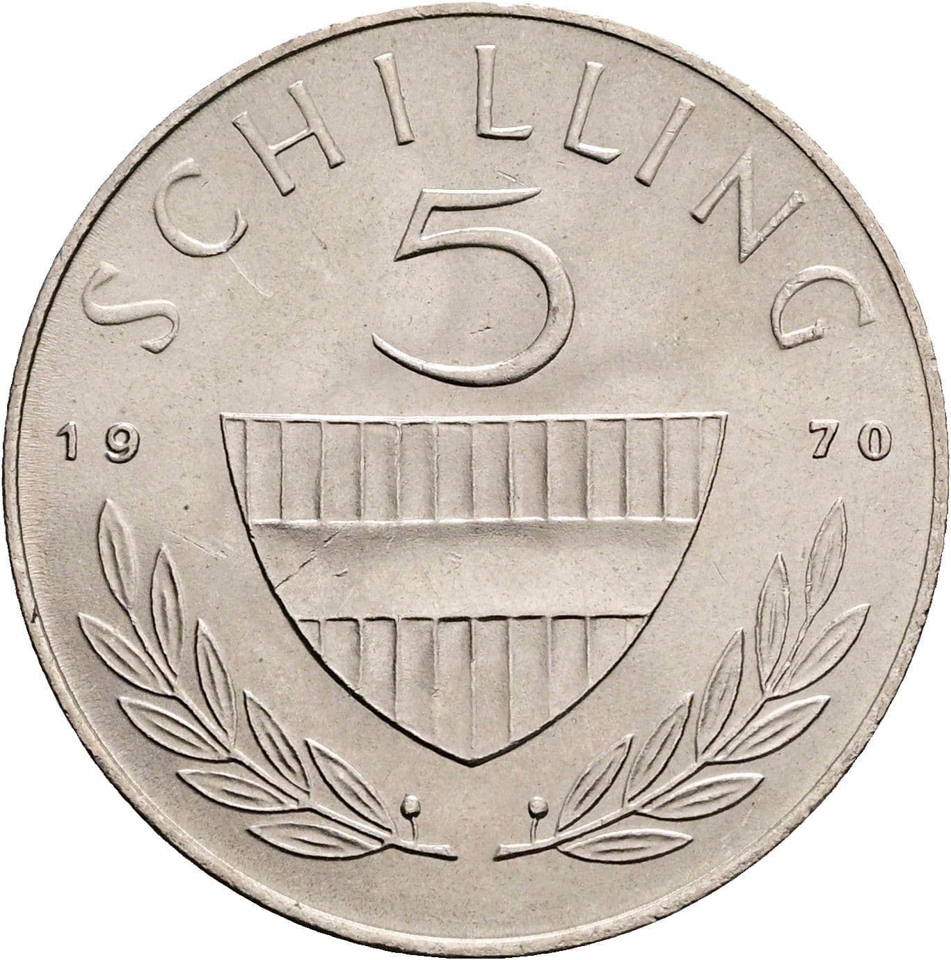 5 Schilling 1970 – Vorderseite