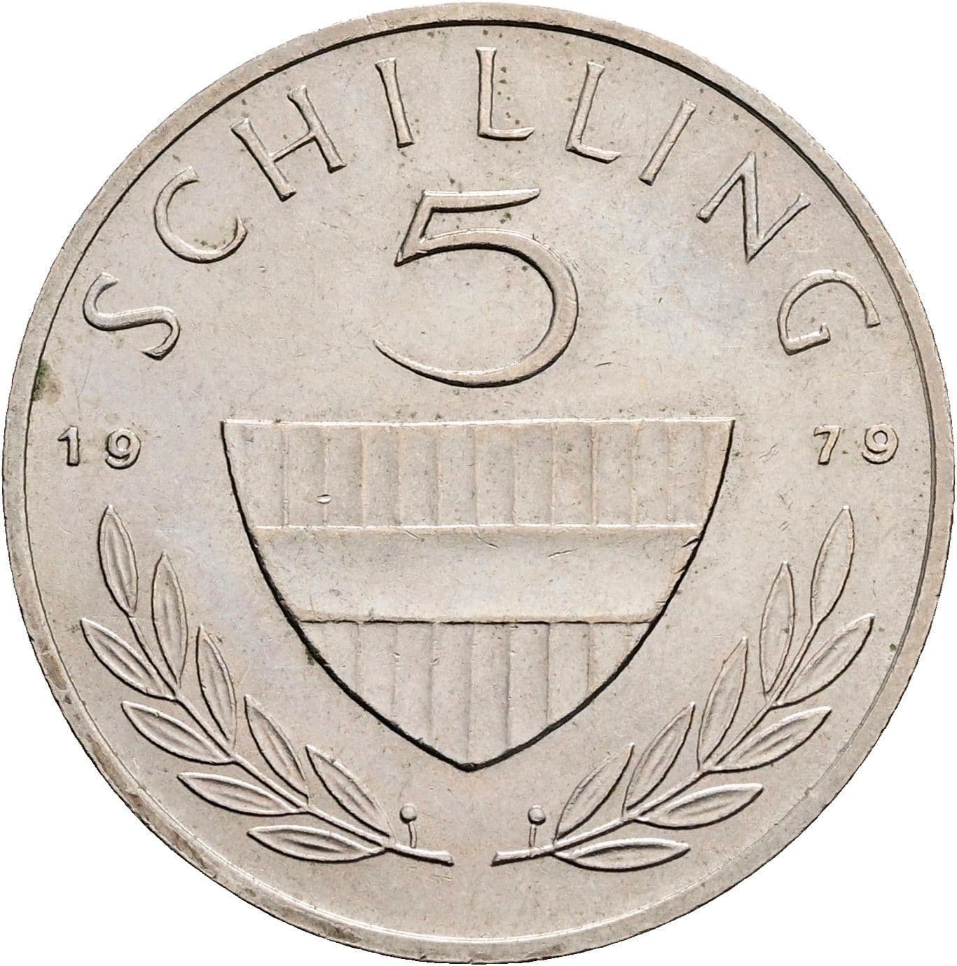 5 Schilling 1979 – Vorderseite