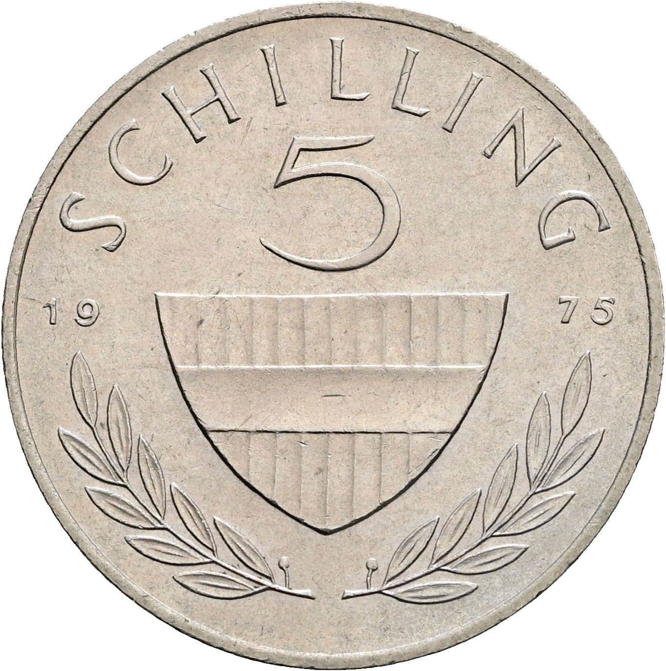 5 Schilling 1975 – Vorderseite