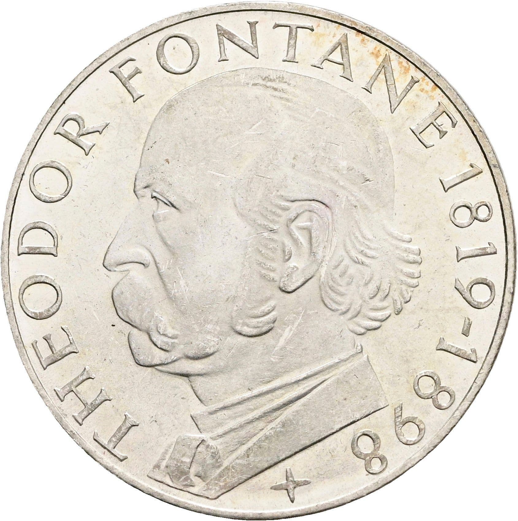 5 Deutsche Mark 1969 G – Vorderseite