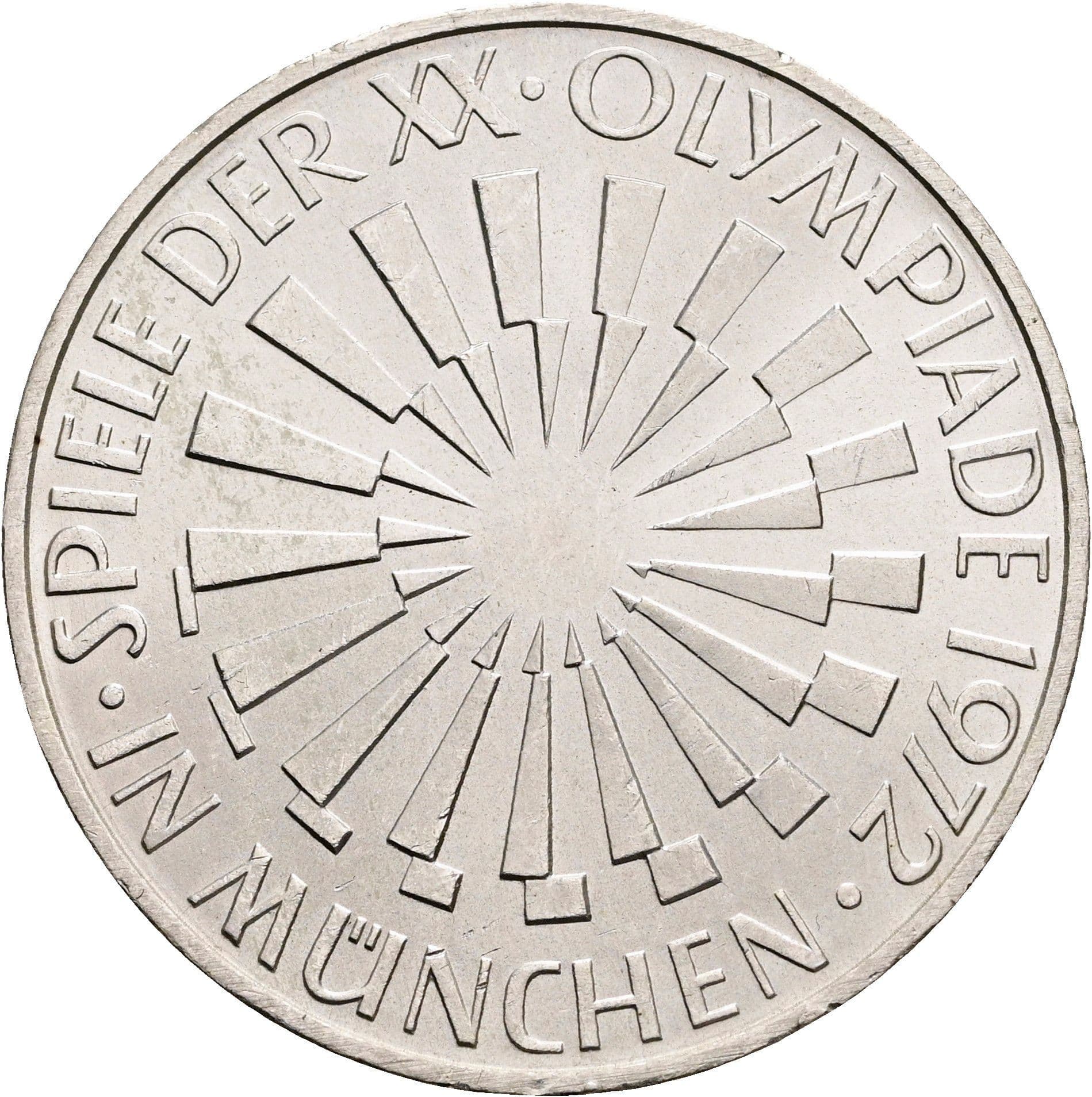 10 Deutsche Mark 1972 D – Vorderseite