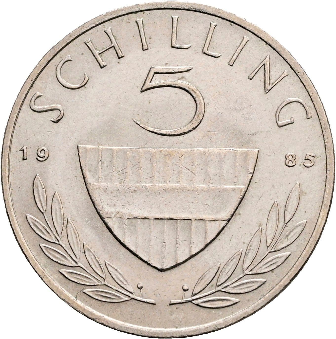 5 Schilling 1985 – Vorderseite