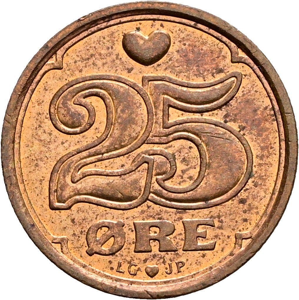 25 Öre 1991 – Vorderseite