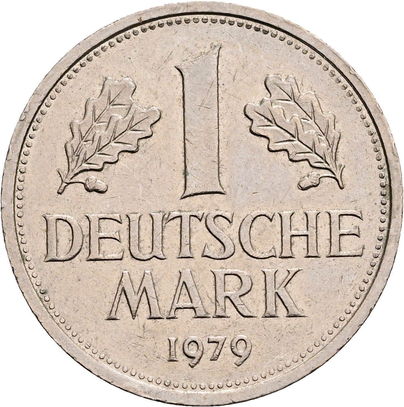 1 Deutsche Mark 1979 J – Vorderseite