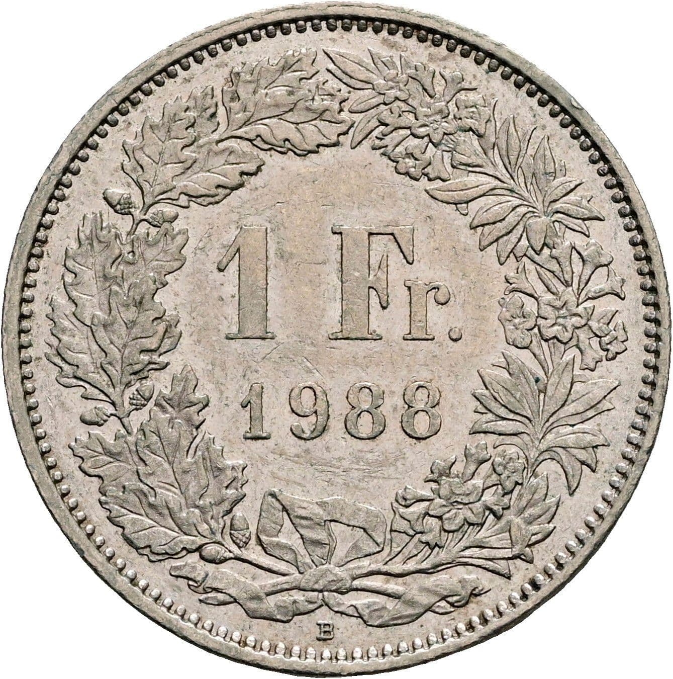 1 Franken 1988 B – Vorderseite