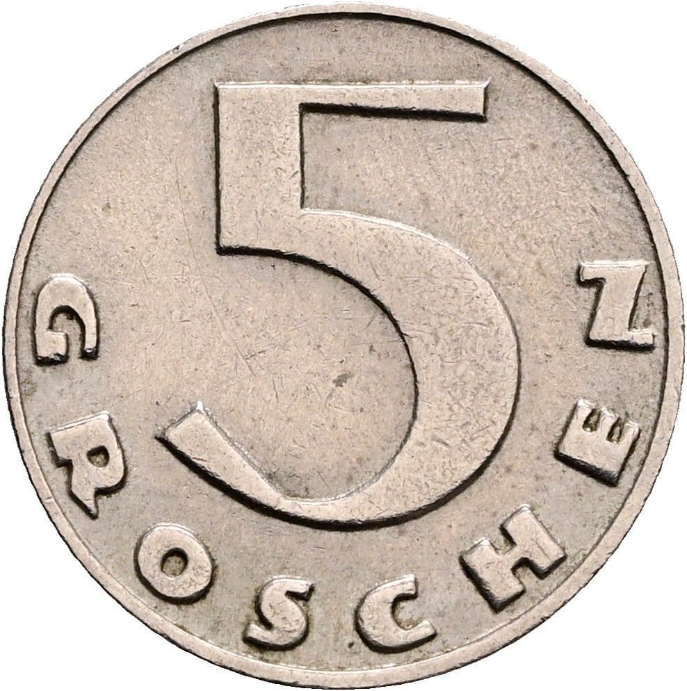 5 Groschen 1934 – Vorderseite