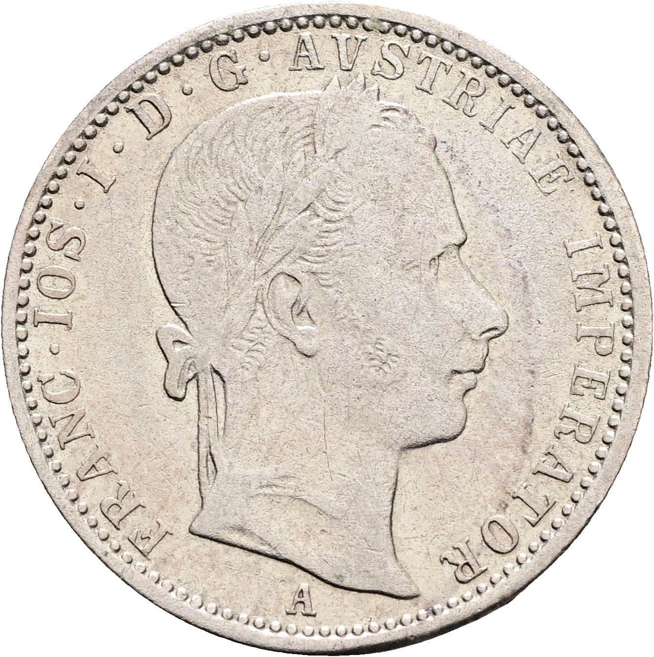 1/4 Gulden Franz Joseph I. 1848-1916 1859 A – Vorderseite