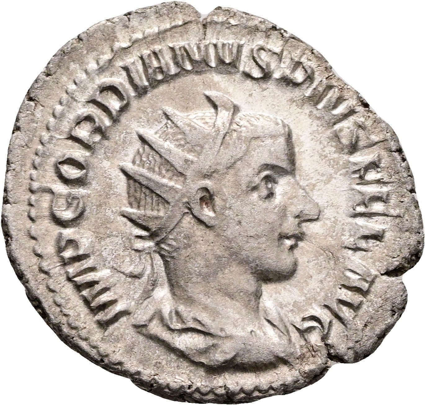 Antoninian Gordianus III. Pius 238-244 AC Rom 241-243 AC – Vorderseite