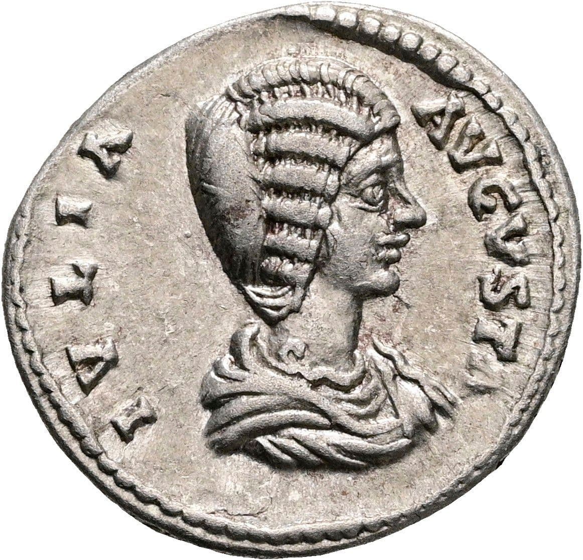 Denar Julia Domna + 217, Gattin des Septimius Severus Laodicea 197 AC – Vorderseite
