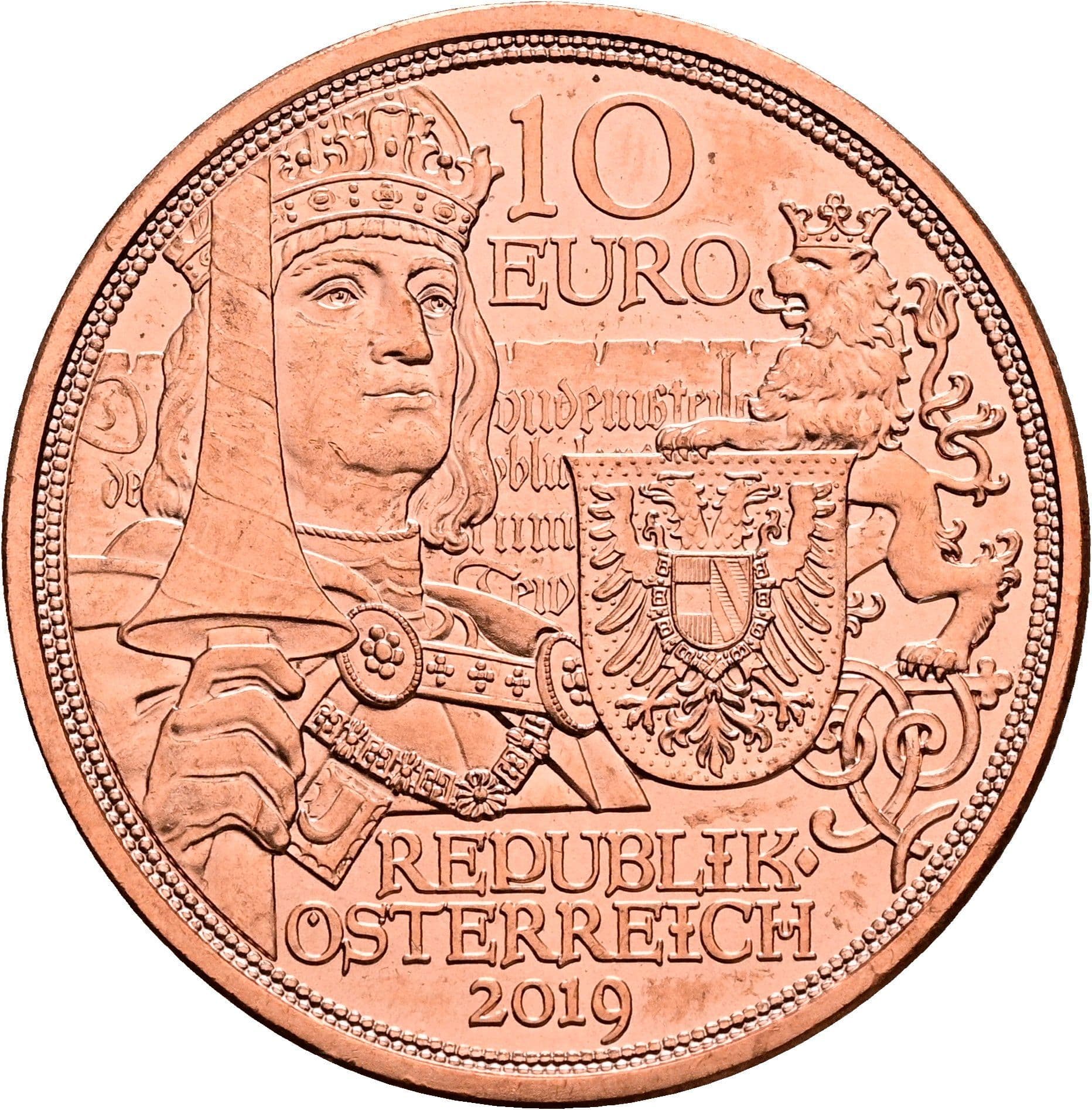 10 Euro 2019 – Vorderseite