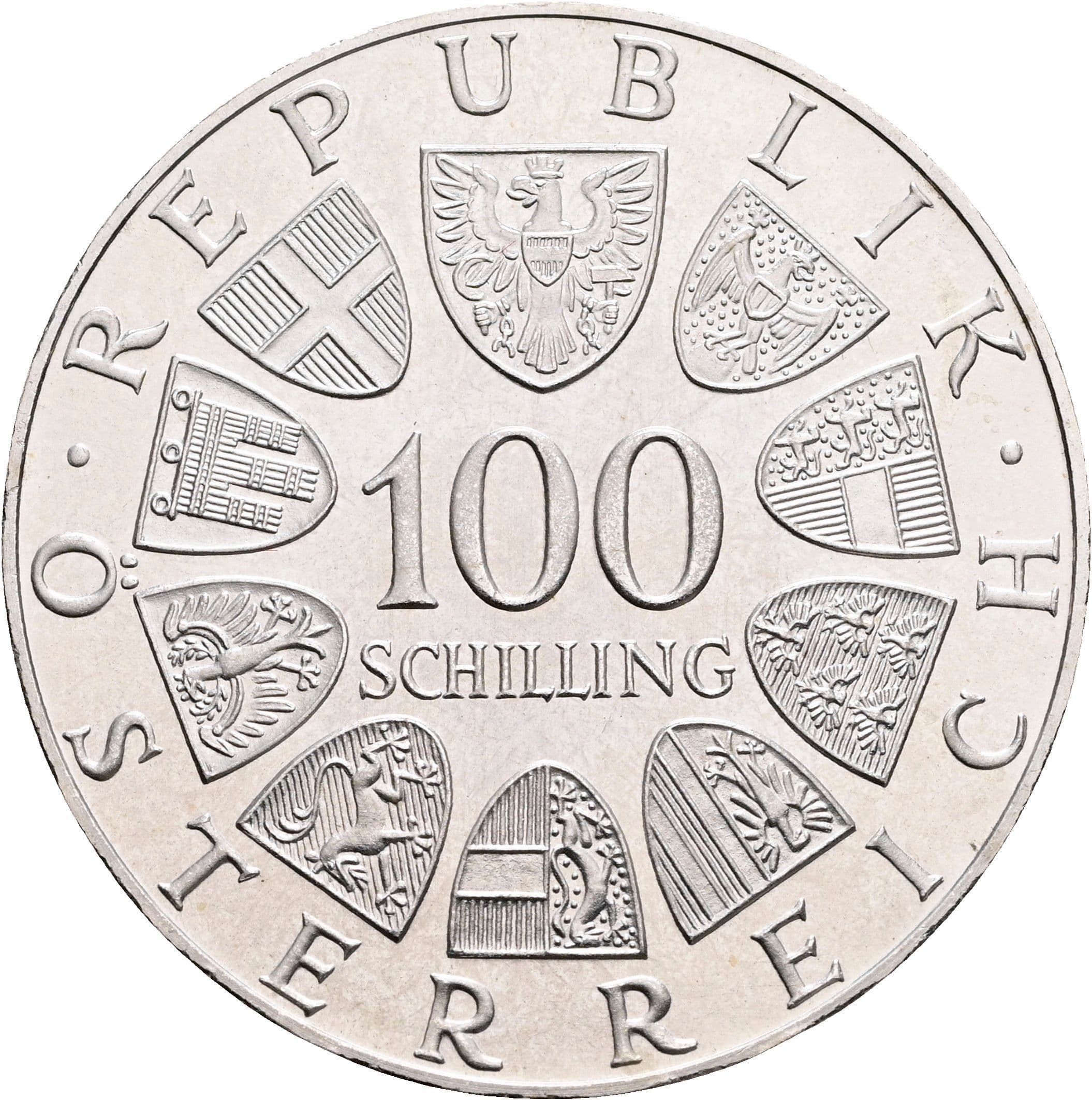 100 Schilling 1974 – Vorderseite