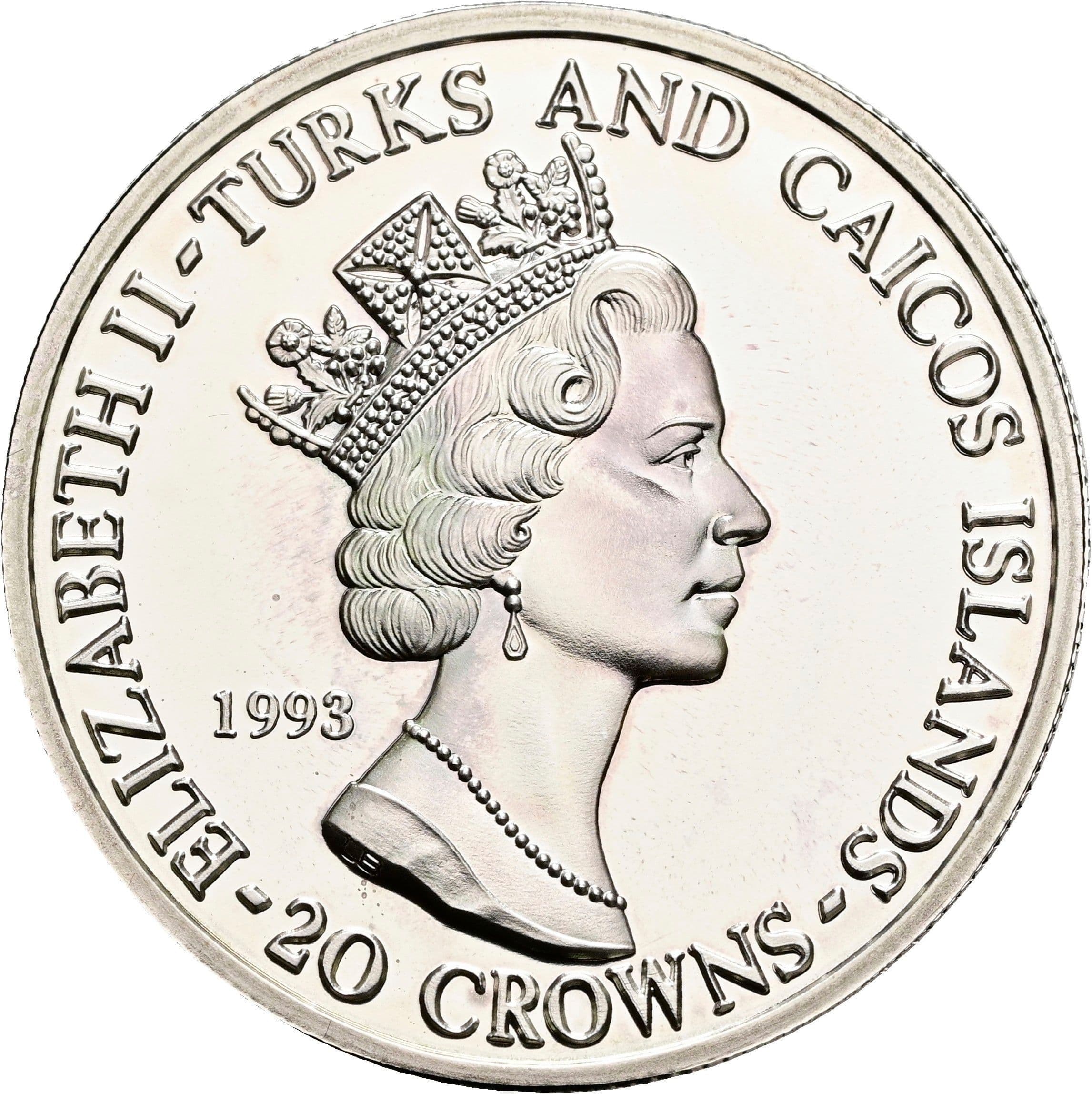 20 Crowns Elisabeth II. 1952-2022 1993 – Vorderseite