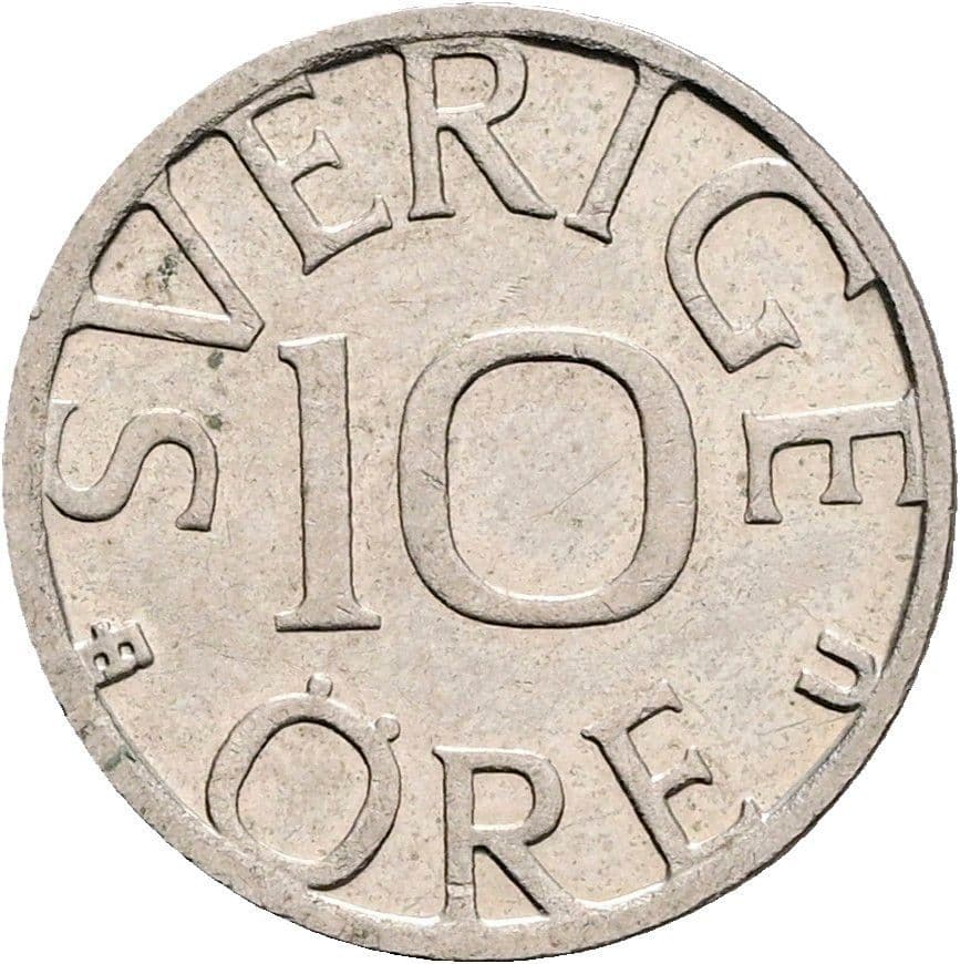 10 Öre Carl XVI. Gustaf seit 1973 1985 – Vorderseite
