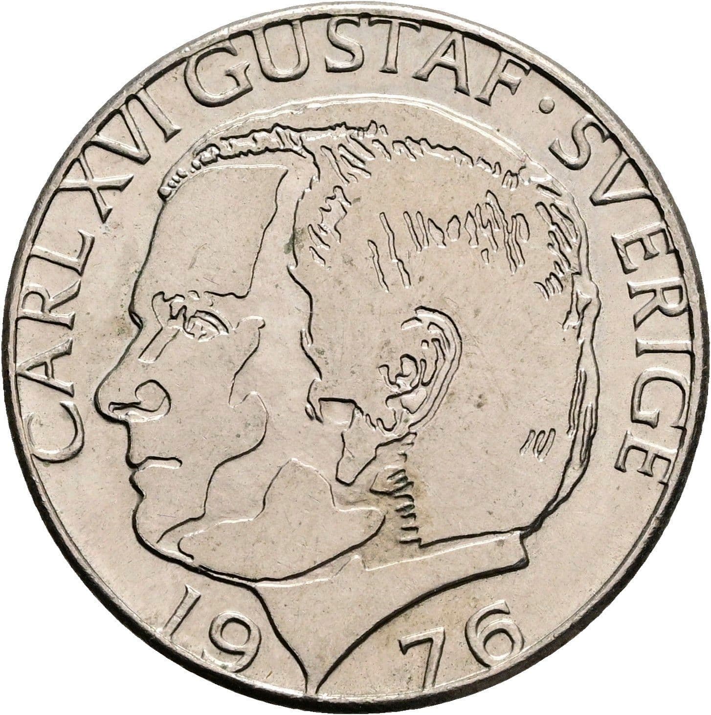 1 Krona Carl XVI. Gustaf seit 1973 1976 – Vorderseite