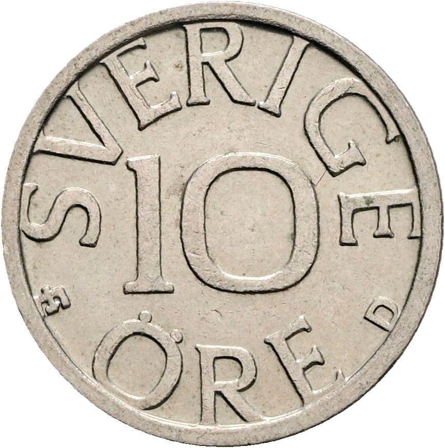 10 Öre Carl XVI. Gustaf seit 1973 1988 – Vorderseite