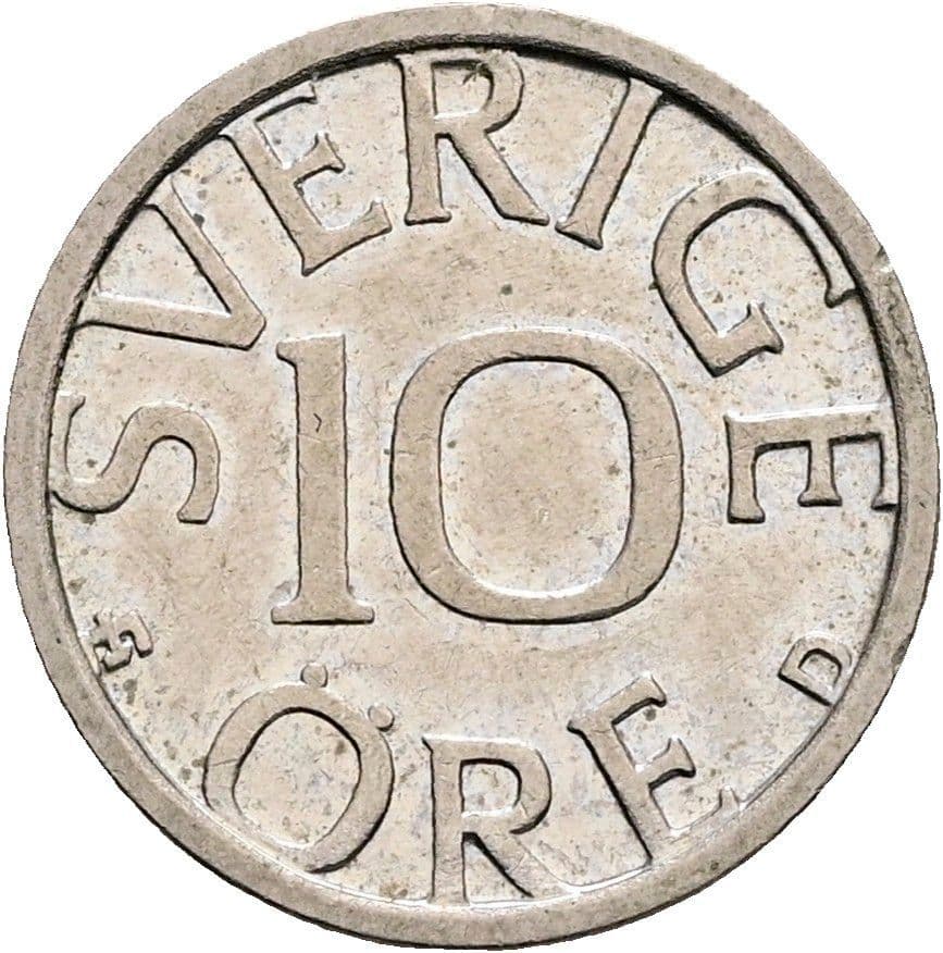 10 Öre Carl XVI. Gustaf seit 1973 1986 – Vorderseite