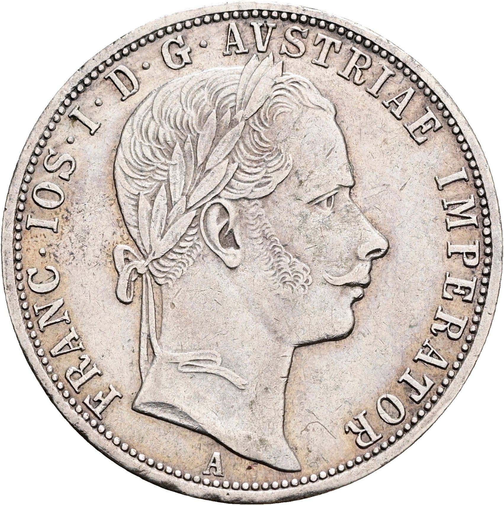 1 Gulden Franz Joseph I. 1848-1916 Wien 1860 A – Vorderseite