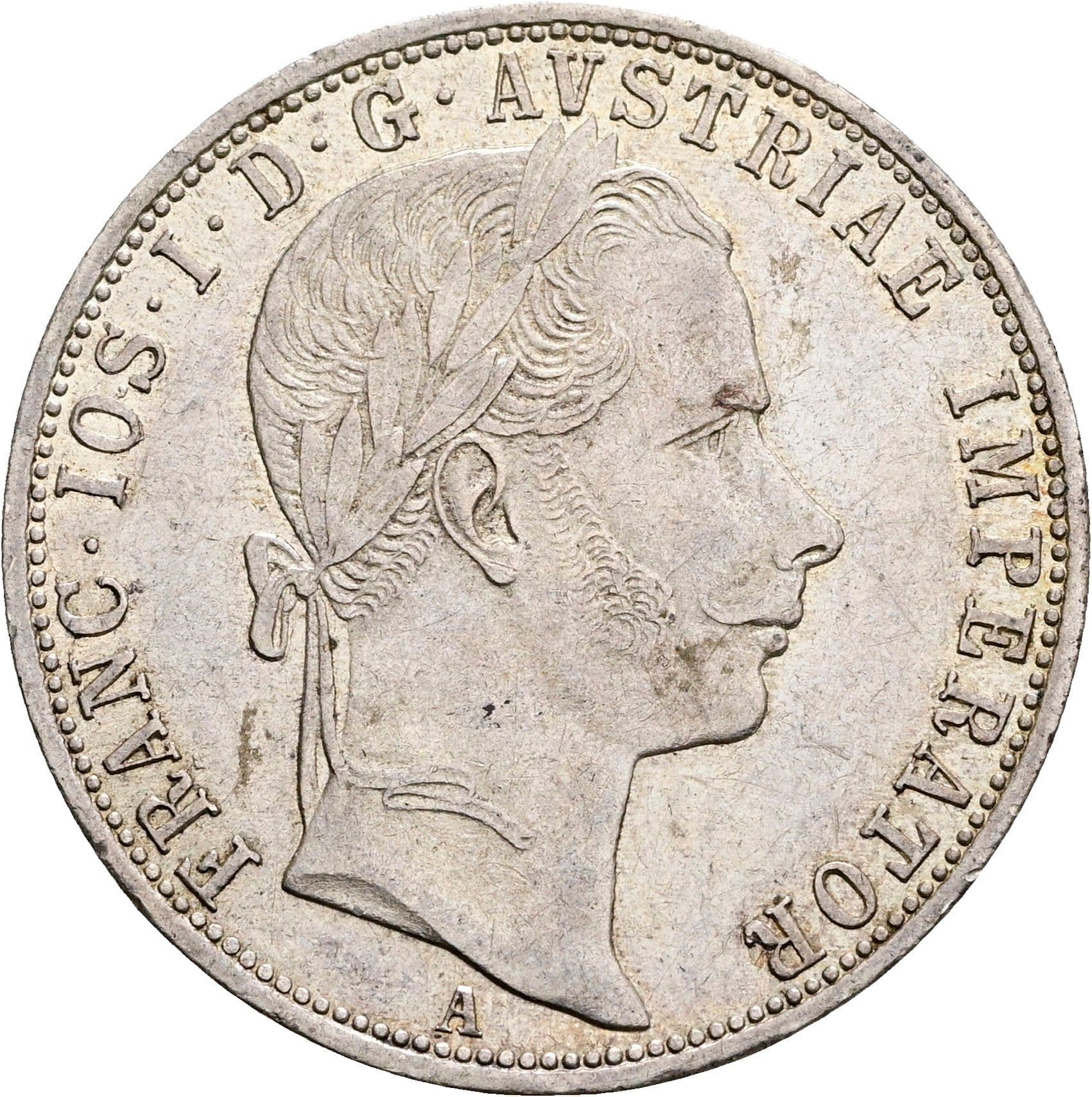 1 Gulden Franz Joseph I. 1848-1916 Wien 1859 A – Vorderseite