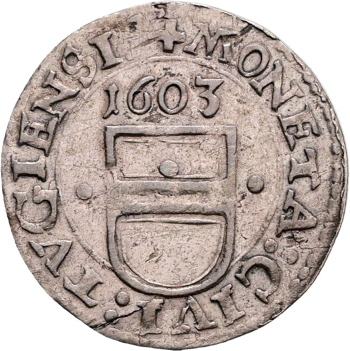 3 Kreuzer Wilhelm IV. und Ludwig X 1603 – Vorderseite