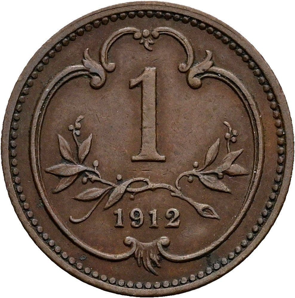 1 Heller Franz Joseph I. 1848-1916 1912 – Vorderseite