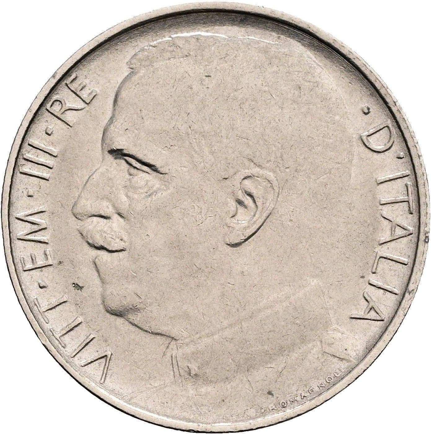 50 Centesimi Vittorio Emanuele III. 1900-1946 1921 – Vorderseite
