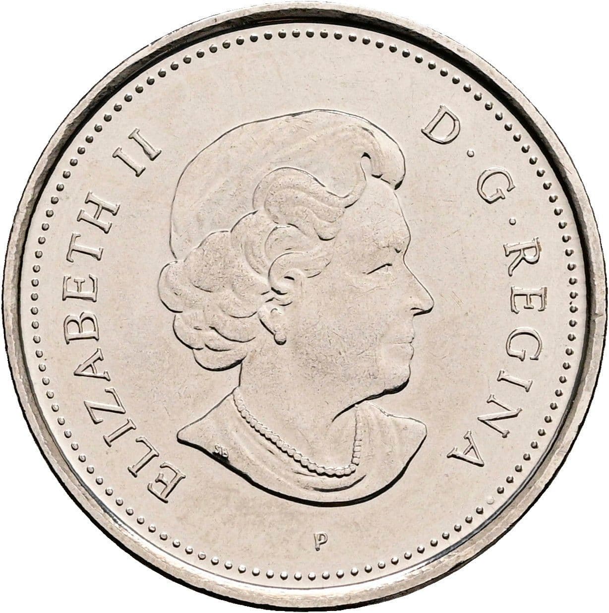 5 Cents Elisabeth II. 1952-2022 2003 – Vorderseite