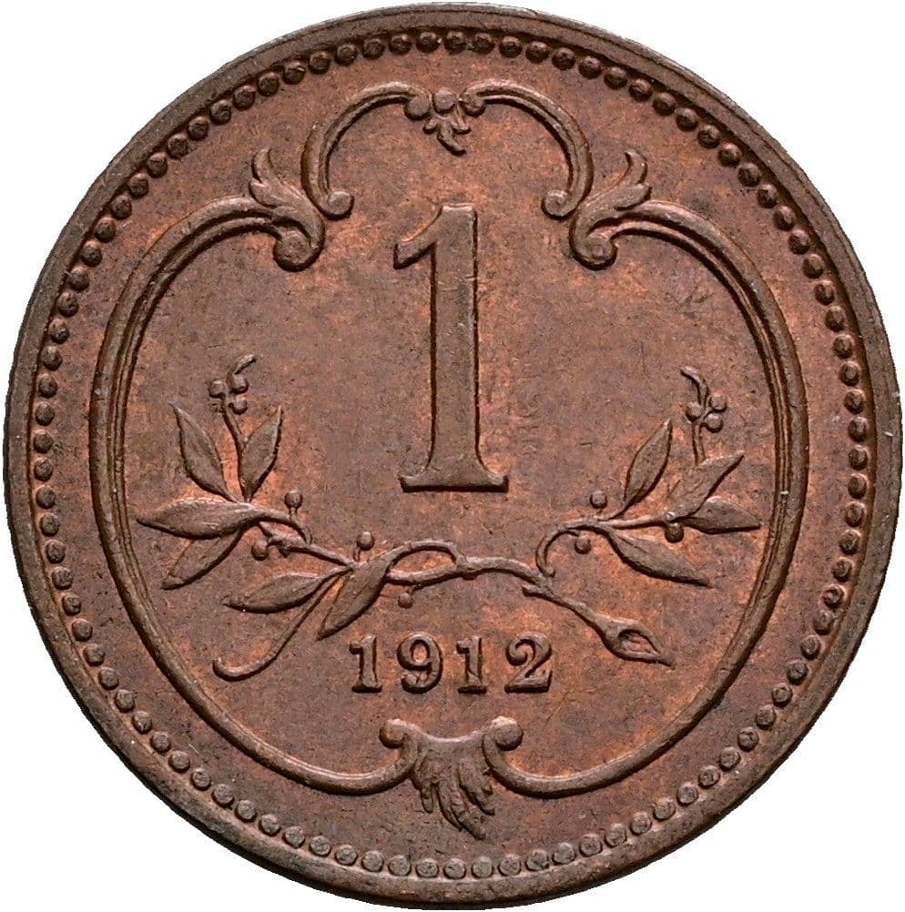 1 Heller Franz Joseph I. 1848-1916 1912 – Vorderseite