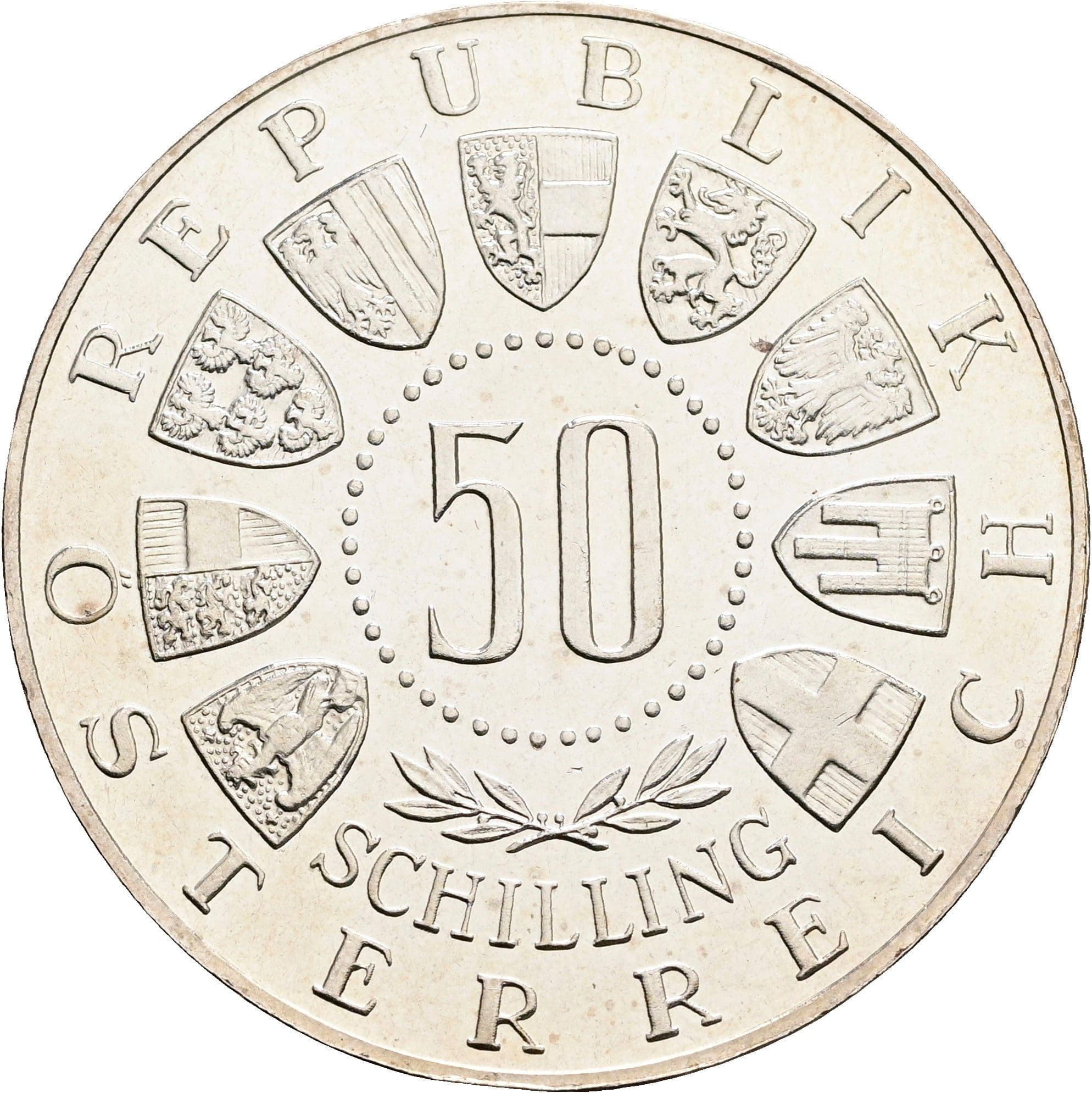 50 Schilling 1963 – Vorderseite