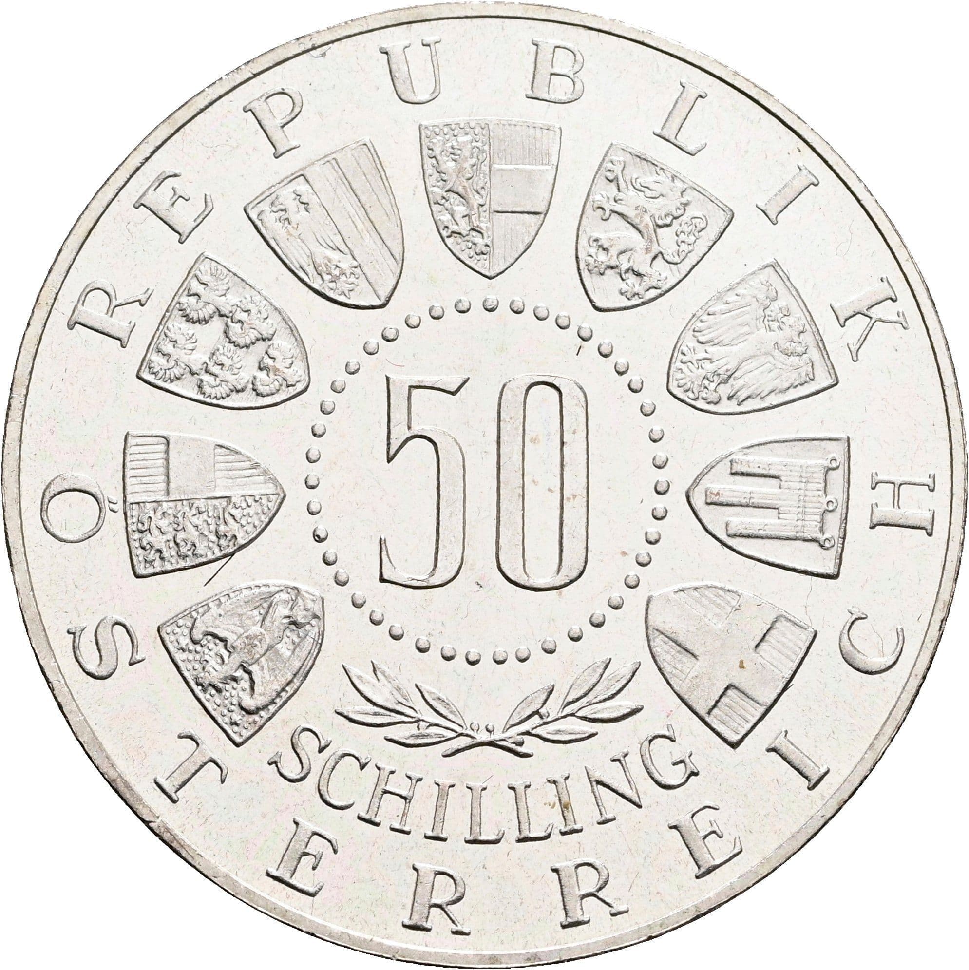 50 Schilling 1963 – Vorderseite
