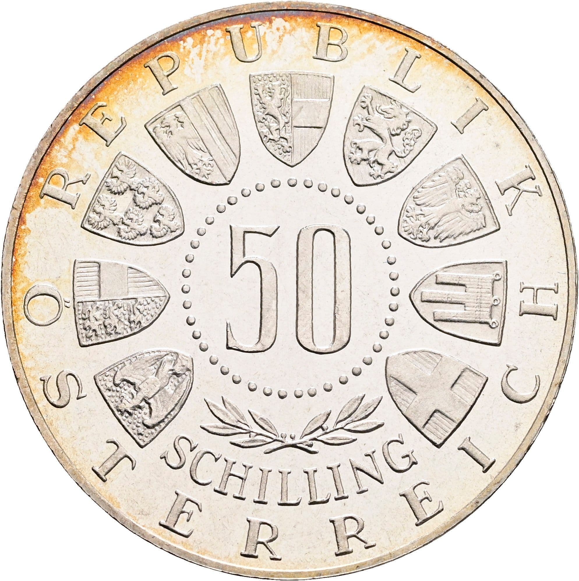 50 Schilling 1963 – Vorderseite