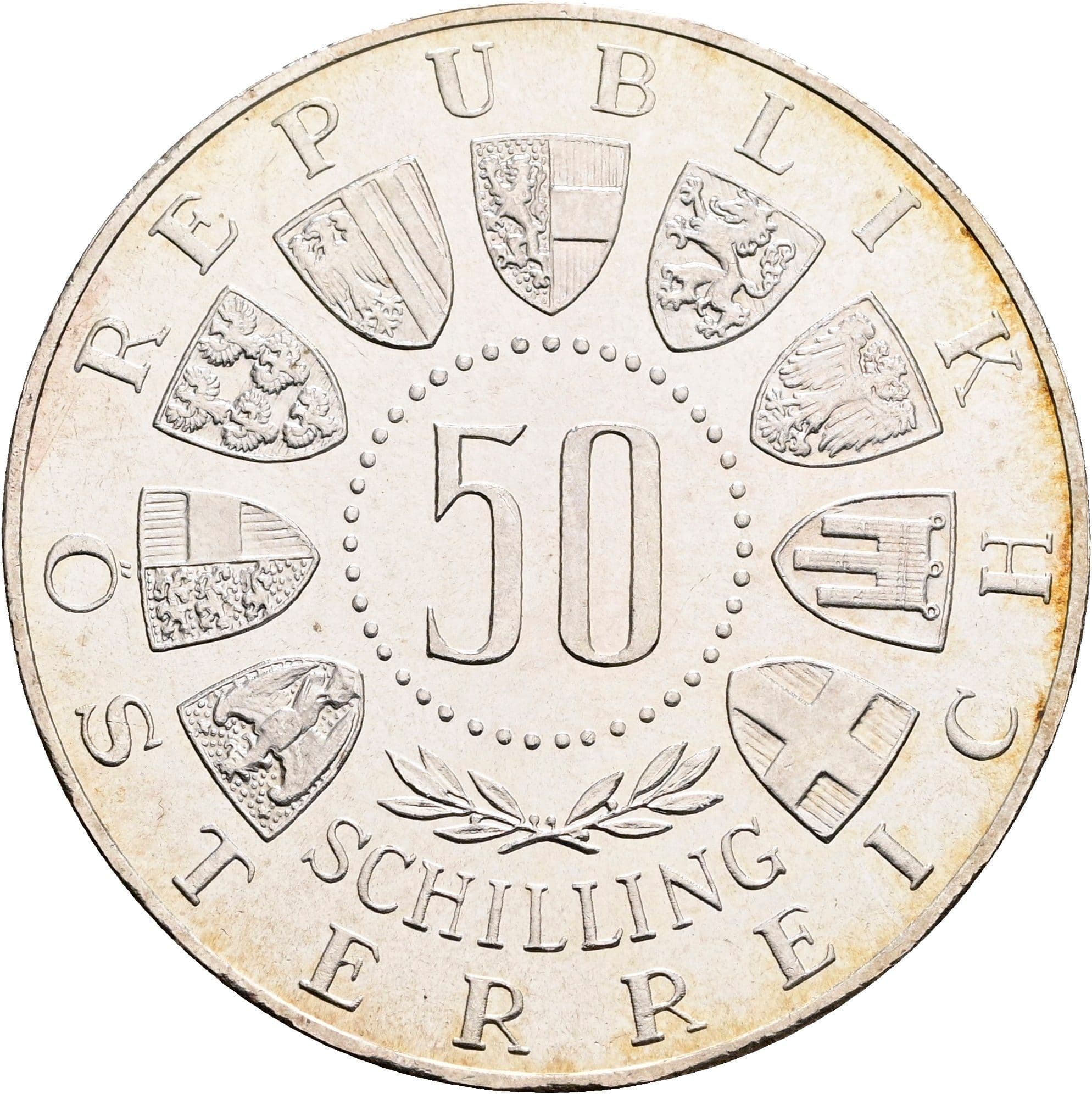 50 Schilling 1963 – Vorderseite