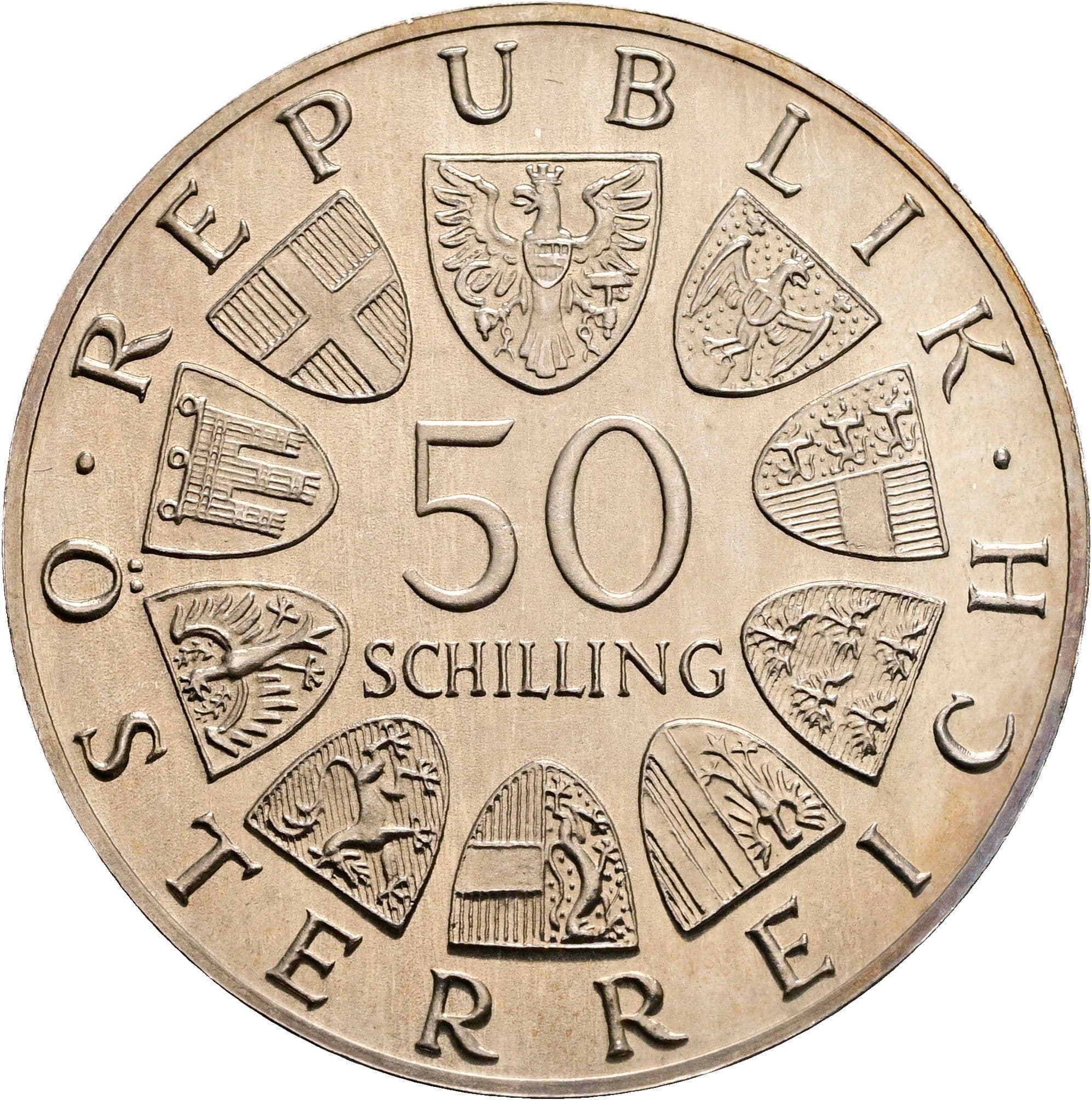 50 Schilling 1965 – Vorderseite