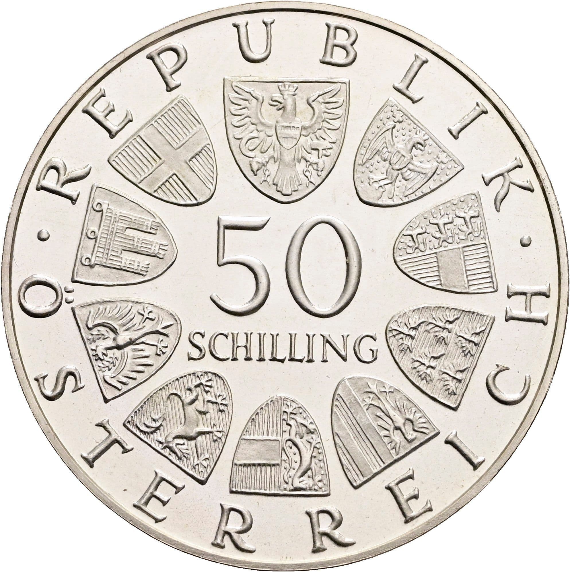 50 Schilling 1969 – Vorderseite