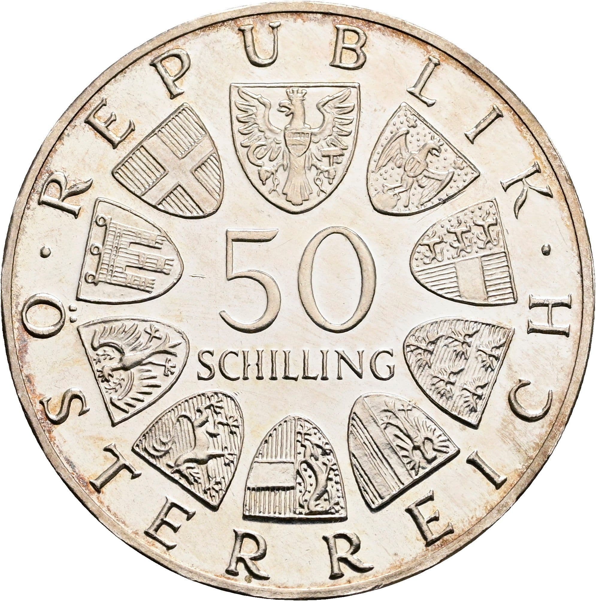 50 Schilling 1965 – Vorderseite