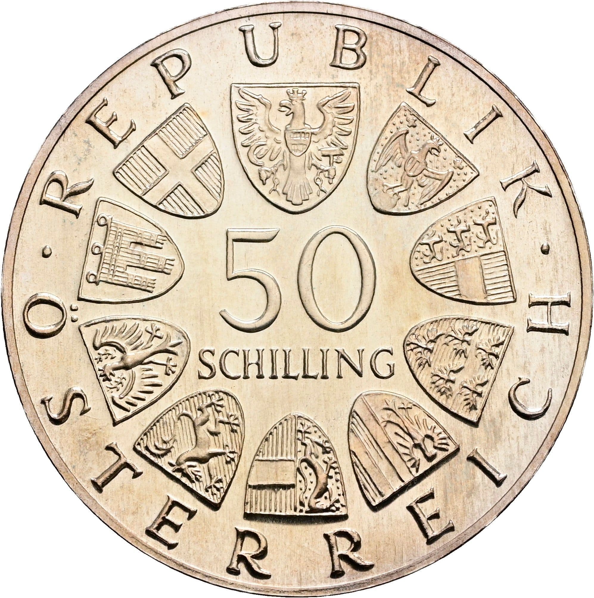 50 Schilling 1965 – Vorderseite
