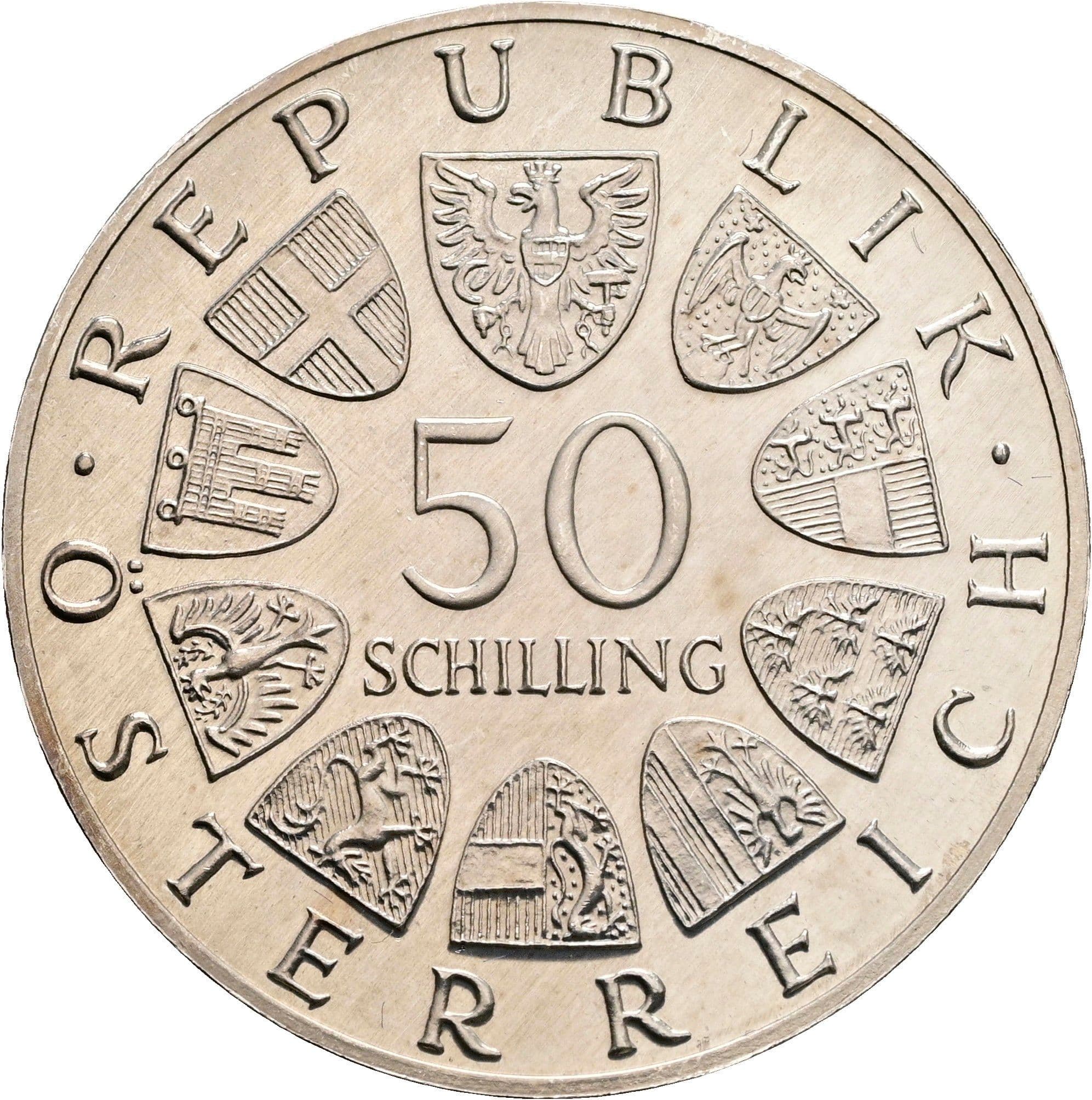50 Schilling 1965 – Vorderseite