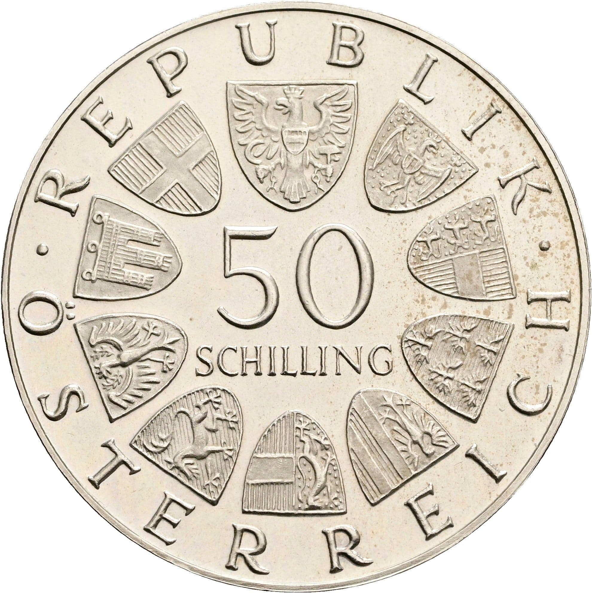50 Schilling 1969 – Vorderseite