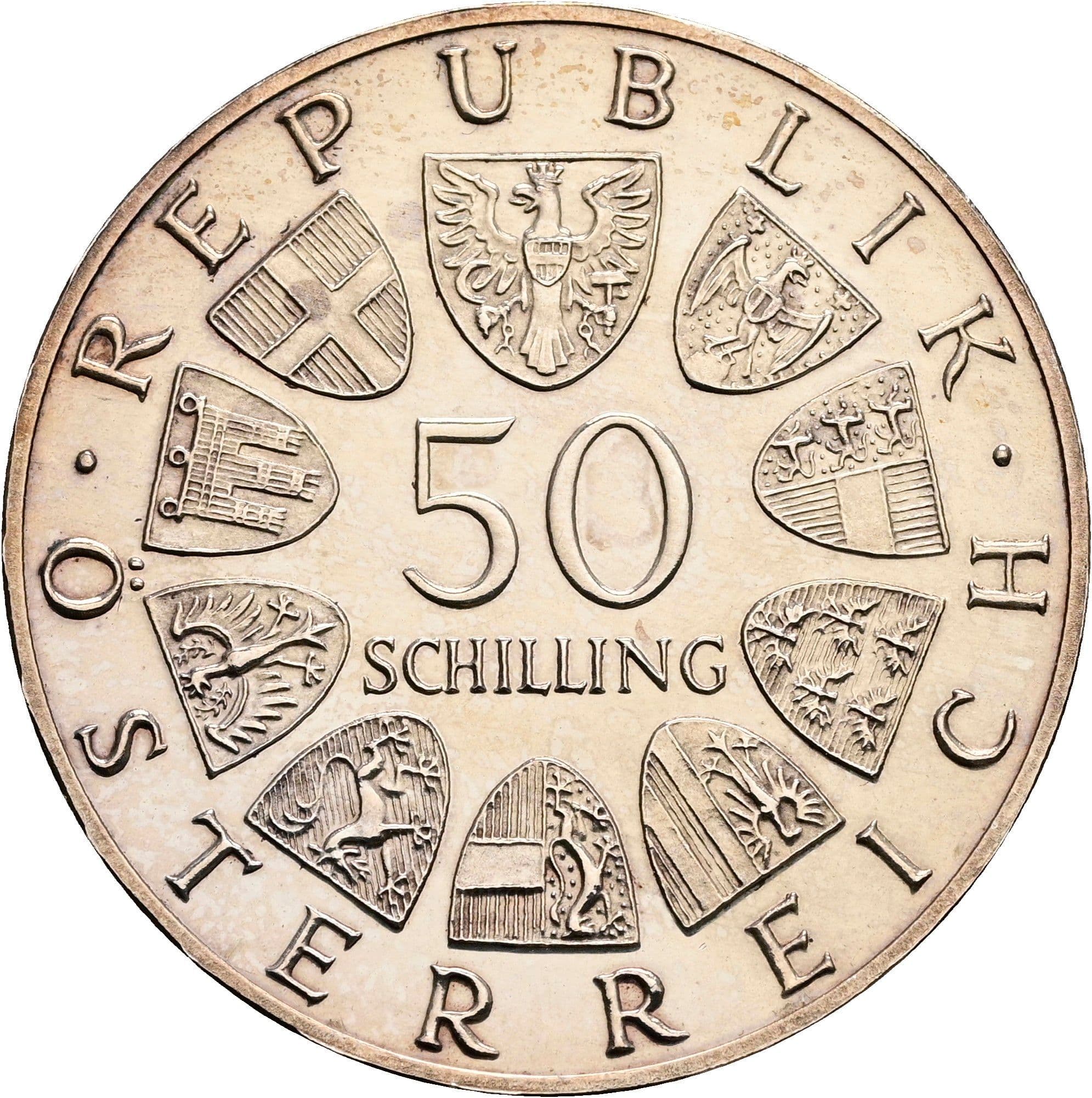 50 Schilling 1965 – Vorderseite