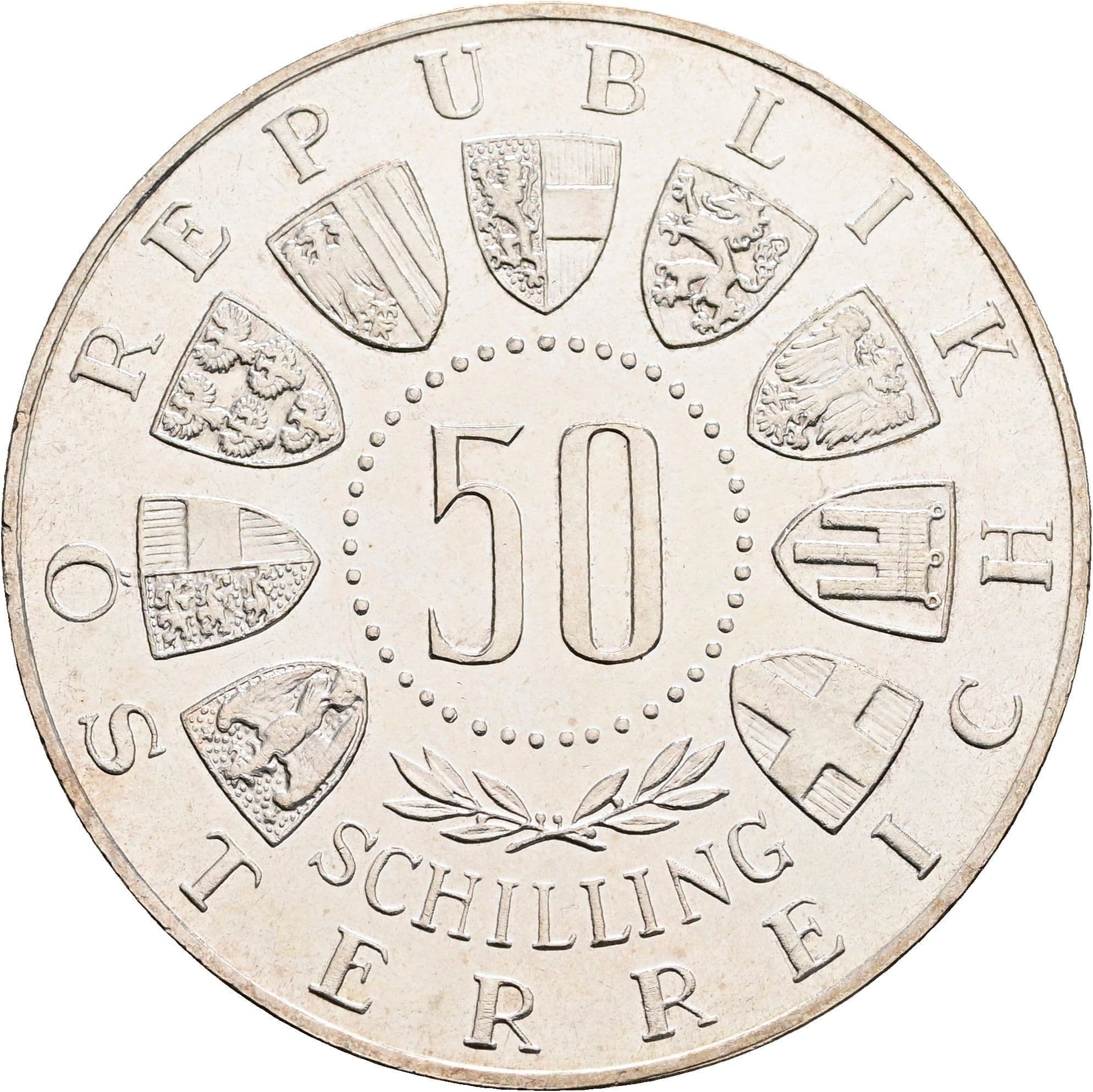 50 Schilling 1963 – Vorderseite